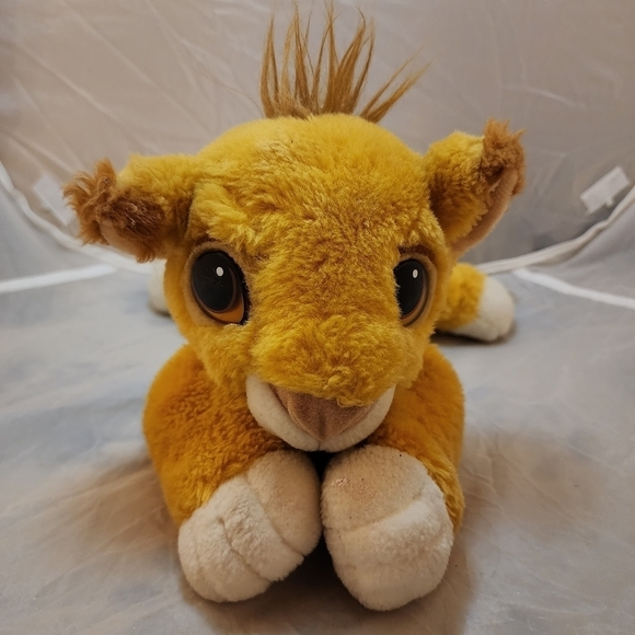Disney Other - Vintage Mattel The Lion King Floppy Baby Simba 1993 Stuffed Animal Plush Toy EUC